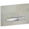 Geberit Placca di Comando Sigma 50 Square Effetto Cemento Con Tasti Cromo Lucido Per Cassetta Geberit - 115.788.JV.2