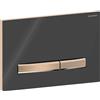 Geberit Placca di Comando Sigma 50 Square Nero Lucido Con Tasti Oro Rosso Per Cassetta Geberit - 115.670.DW.2