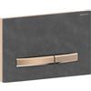 Geberit Placca di Comando Sigma 50 Square Ardesia Mustang Con Tasti Oro Rosso Per Cassetta Geberit - 115.670.JM.2