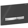 Geberit Placca di Comando Sigma 50 Square Nero Lucido Con Tasti Cromo Per Cassetta Geberit - 115.788.DW.2