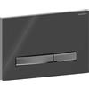 Geberit Placca di Comando Sigma 50 Square Nero Cromo Con Tasti Cromati Per Cassetta Geberit - 115.671.DW.2