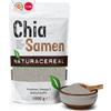 Naturacereal Semi di Chia Bianchi 1kg - Crudo e 100% Naturali - Ricchi di Omega 3, Fibre e Proteine - Alimento Low-Carb e Superfood per Yogurt e Frullati - Qualità Premium Salvia Hispanica