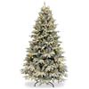 XMAS Albero di Natale Luminoso Nevira Innevato, 1205 Rami Apertura a Ombrello, 420 Led, Altezza 210 cm