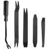 AQSQWQ 5 PCS Leve plastica smontaggio Kit, Strumento di Rimozione in Plastica, Dispositivo di Rimozione del Cruscotto Audio Video del Veicolo, Nero