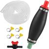 TKSE Pompa manuale per benzina, XL, pompa a sifone portatile con tubo lungo 3 m, pompa diesel universale per benzina/diesel/olio/acqua