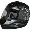 protectWEAR - Casco moto H510 Arrow nero opaco/giallo neon