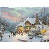 Schmidt Spiele 58793-Puzzle da 1000 pezzi Thomas Kinkade, Notte di Babbo Natale, 58793