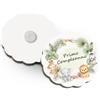 Albalù Bomboniera Magnete Primo Compleanno Safari in Legno Personalizzabile Nome - Bomboniere Primo Compleanno Bimbo e Bimba Animaletti Made in Italy 3x3 cm