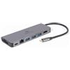 Gembird Hub usb Gembird A-CM-COMBO5-05 tipo C 3.1 Gen 1 a 3 porte Grigio [A-CM-COMBO5-05]
