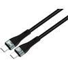 Conceptronic Cavo usb Conceptronic Ricarica rapida E-mark Usb-c a Usb-c 1.2m Nero [ETTA01B12]