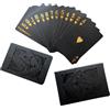 Generico Carte Da Gioco In Foglio Nero - Mazzo Da Poker | Black Poker-Cards | Set Di 54 Mazzo Impermeabile Di Carte Con Stampa Chiara | Giocattoli Interativi Per Adulti Squisiti Per L'interazione Familiare, I