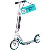 HUDORA Monopattino BigWheel 205 - in alluminio resistente - Monopattino pieghevole regolabile con cavalletto - sportivo per bambini e adulti fino a 100 kg - turchese