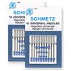 Schmetz - 20 aghi universali per macchina da cucire, misure assortite, 2 biglietti