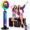 YCKJNB Photo Booth Portatile con Flight Case, Macchina Fotomatón per iPad con Luce ad Anello, Logo Personalizzato 0, Selfie Booth Leggero per Feste, Matrimoni, Noleggio, YouTube, TikTok Live
