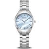 BERING 17331-707 Orologio da polso solare al quarzo, 31 mm, da donna, cassa in acciaio inox argentato e quadrante in madreperla, cinturino in acciaio inox con elementi in acciaio inox, 5 ATM
