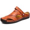 Asifn Uomo Pelle Sandali Trekking Sportivi Scarpe Spiaggia All'aperto Cuoio Traspiranti Regolabile