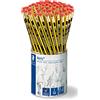 STAEDTLER espositore di matite Noris con gommino, confezione da 72 matite di gradazione HB, alta qualità e resistenza, 122 KP72