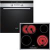 Siemens Forno in Acciaio Inox + et645fn17e - Piano Cottura In Vetro Ceramica, classe di efficienza energetica: A