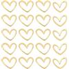 BENECREAT 20 PCS Anelli a Maglia Placcato Oro 18K Connettori in Ottone per Gioielli a Cuore Chiuso per Braccialetti Collana Fai-da-Te, 11,5x13mm