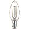 Philips Lampadina LED Candela Filamento, 2 Pezzi, Equivalente a 25W, Attacco E14, Luce Bianca Calda, non Dimmerabile