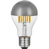 DL DAYLIGHTITALIA Lampadina led Goccia A60 Mezza Sfera Argento, ricambio per Arco Flos, Filament Led CUPOLA SILVER CUP 7/9W E27 (9, Watt)