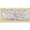 Lupia - Quadro Moderno su tela con Cornice PRINCE Multicolor ALBERO ABBRACCIO MIX GOLD, con Glitter brillantini, 63x133 cm, per Soggiorno, Camera da Letto, Testata Letto, Capezzale, Design Elegante