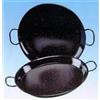 Garcima La Ideal Padella per Paella in Acciaio smaltato, Nero, 24 cm