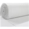 JPstraps Ovatta per trapuntatura, imbottitura al metro (60 g/m², larghezza 160 cm), nappa di microfibra, morbida e fine al tatto, per artigianato, cuscini, cuscini e trapunte (bianco, 1 metro)