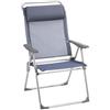 Lafuma Mobilier Alu Cham XL Sedia Pieghevole, Batyline, Blu, 67,5x68x111 cm