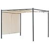 Megashopitalia Pergola da Giardino 3x3 metri in Acciaio con Telo Scorrevole Retrattile in Poliestere 180 g/m²
