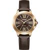CITIZEN Orologio da donna Eco-Drive Solar con cinturino in pelle e numeri romani