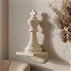 Decords Decorazione da parete stampata in 3D raffigurante una scacchiera con la pedina del re - Dimensioni: 21 cm