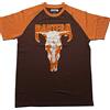 Pantera T Shirt Skull Band Logo Official Unisex Raglan Brown, T-Shirt Unisex - Adulto, Brown,