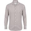 SONRISA - Camicia a righe - Tortora