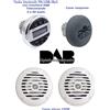 Dakimar KIT RADIO STEREO BARCA MARINO BLUETOOTH 2 CASSE 150 W COVER TELECOMANDO
