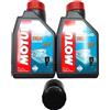 KIT TAGLIANDO MOTORE FUORIBORDO YAMAHA 40-50-60 OLIO MOTUL FILTRO SET D