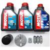 KIT TAGLIANDO MOTORE FUORIBORDO YAMAHA F40-50-60 OLIO MOTUL 10W40
