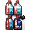 KIT TAGLIANDO MOTORE FUORIBORDO SUZUKI DF40-50-60 HP OLIO MOTUL 10W40 FILTRO
