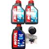 KIT TAGLIANDO MOTORE FUORIBORDO YAMAHA 40-50-60 OLIO MOTUL FILTRO GIRANTE SET A