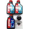 KIT TAGLIANDO MOTORE FUORIBORDO YAMAHA F40-50-60 OLIO MOTUL 10W40