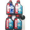 KIT TAGLIANDO MOTORE FUORIBORDO SUZUKI DF40-50-60 HP OLIO MOTUL 10W30 FILTRO