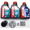 KIT TAGLIANDO MOTORE FUORIBORDO YAMAHA 40-50-60 OLIO MOTUL FILTRO ANODI SET F