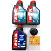 KIT TAGLIANDO MOTORE FUORIBORDO YAMAHA F40-50-60 OLIO MOTUL 10W40