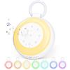 GuKKK Macchina Rumore Bianco, Rumore Bianco Neonato Portatile, 24 Suoni Rilassanti per Dormire, 7 Colori Luce Notturna, Multifunzionale White Noise Machine, 3 Impostazioni del Timer per Bambini Adult