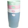 EXACOMPTA - Rif. 453303D - 1 cestino per carta con manici ECOBIN Autentik, grande capacità 15 litri, dimensioni 26,3 x 26,3 x 33,5 cm, per ufficio o casa