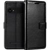 Shantime Custodia portafoglio in pelle per Doro 8035 - Nero | 5 Custodia flip magnetica in stile business con fessure per carte, cornice per foto e portafoglio nascosto