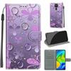 KENHONER Custodia per Xiaomi Redmi Note 9, fiore | Portafoglio Pelle PU, Magnetica, Resistente Agli Urti, Scomparto Carte Credito, Pieghevole, Flip Libro, Motivo