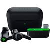 Razer Hammerhead HyperSpeed, Auricolari wireless da gaming multipiattaperma per Xbox, HyperSpeed Wireless, ANC, Bluetooth 5.2, Con Razer Chroma RGB, Nero