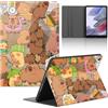 Yimctoie Tablet Cover per Samsung Galaxy Tab A7 10,4 2020 SM-T500/T505/T507, Carino Anime Capybara Modello Cover con Funzione Pelle PU Holder Flip con Ultra Sottile Antiurto Regolabile Protezione Case