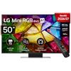 LG Mini RGB 50 Pollici, Serie MRGB87 2026 Smart TV 4K - 50MRGB87B6B | RGB Primary Color Pro, DualColor 100% DCI-P3/Adobe RGB, Dolby Vision & Atmos, WebOS con Gemini, Motion Booster 288